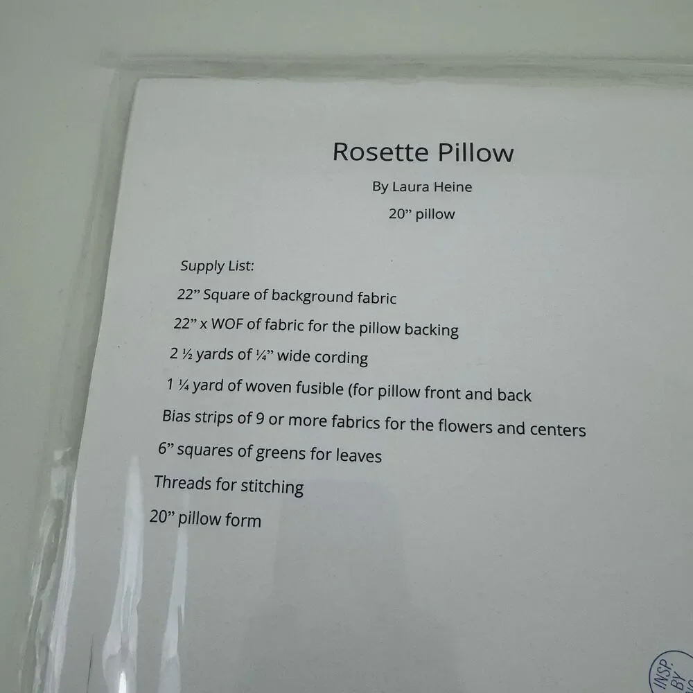 Patterns Laura Heine Fiberworks Collage Quilting Rosette Pillow Hollyhocks Quilt